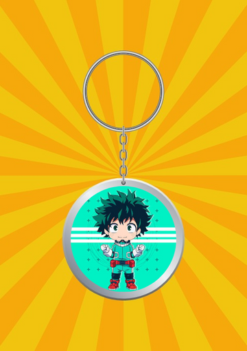 Green Hair Baby keychain