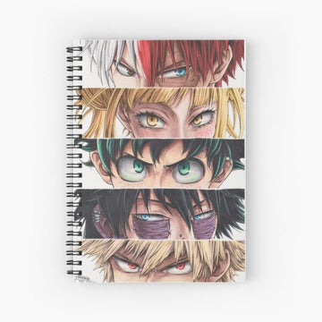 Heroes Eyes A5 Spiral Notebook