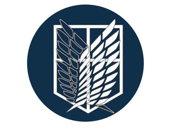 blue & white Wings STICKER