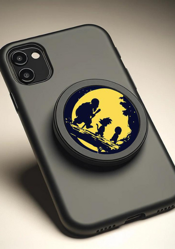 yellow & dark Anime Pop Up Stick