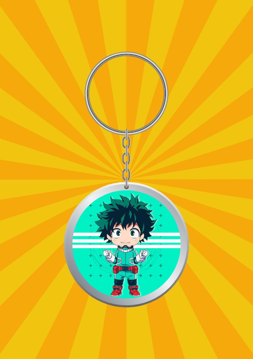 Green Hair Baby keychain