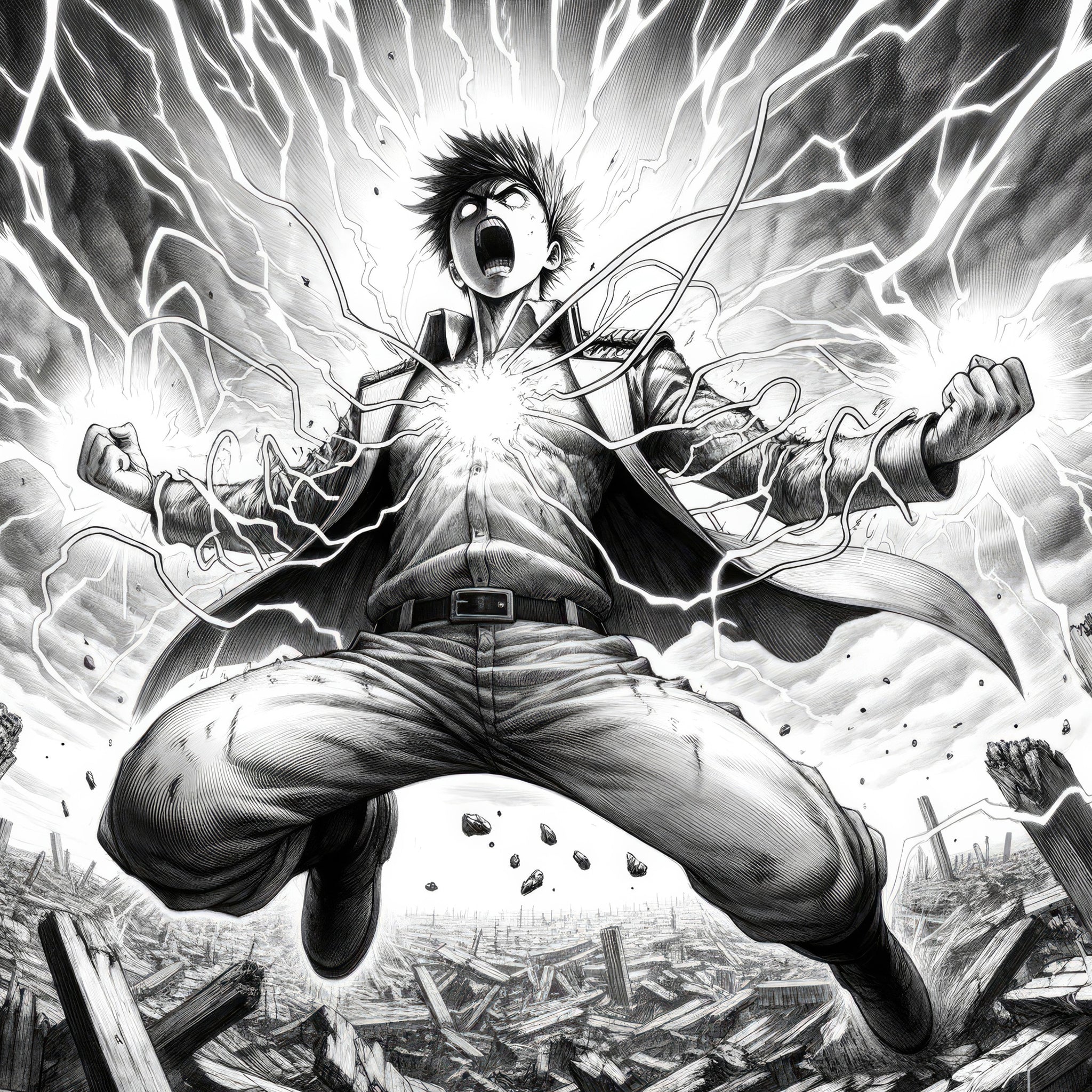 eren-jaeger-from-attack-titan-A3 Poster