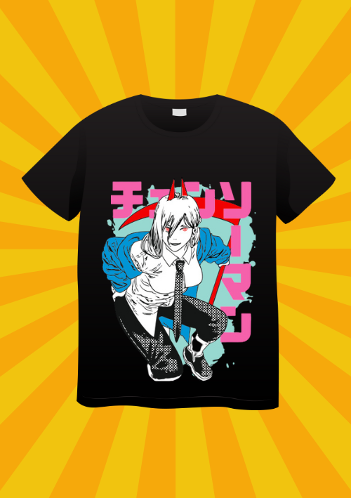 Anime Black Customizable T-Shirt
