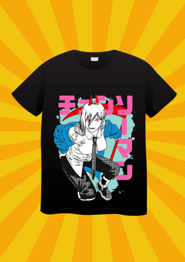 Anime Black Customizable T-Shirt